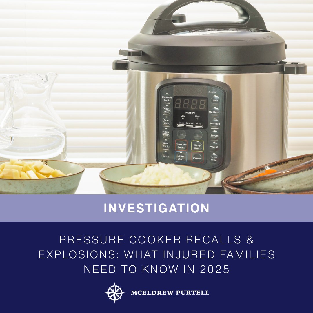 MPurtell83137's tweet image. Pressure Cooker Recalls &amp;amp; Burn Claims: What You Need to Know

Read the update here: mceldrewpurtell.com/news/pressure-…

#PressureCookerRecall #BurnInjury #ProductDefect #LegalUpdate