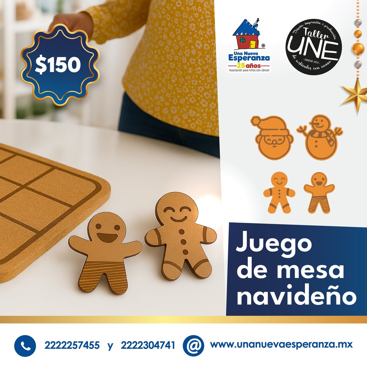 🎲✨ ¡Que la diversión y la unión llenen tu hogar esta Navidad! ✨🎲
Nuestro juego de mesa navideño es perfecto para compartir risas y momentos inolvidables con quienes más quieres.
.
.
.
  #Navidad2025 #DecoraciónNavideña #DetallesQueEnamoran #HechoConAmor