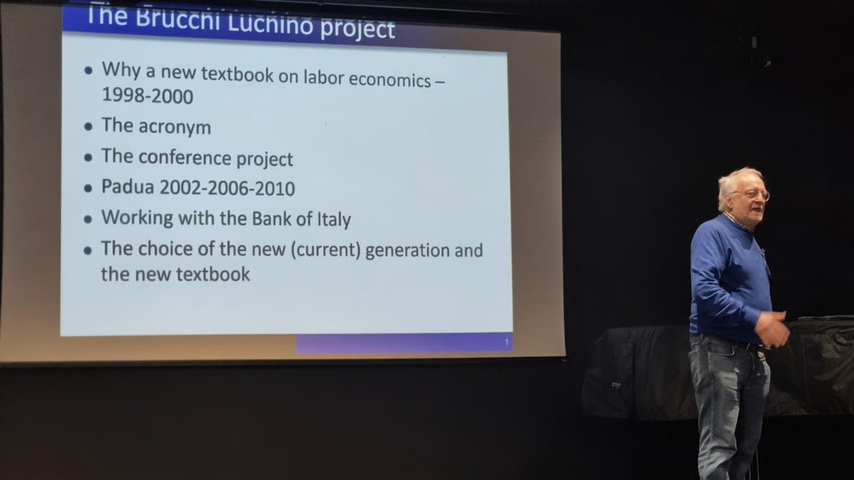 dSEA_Unipd's tweet photo. On 12 Dec 2025, our Department #dSEA @UniPadova, hosted the workshop “Advancing in Labor &amp; Education Economics” in honor of Prof. Giorgio Brunello, celebrating his contributions to labor, education &amp; health economics and his mentorship of generations of economists. #EconTwitter https://t.co/sCPrqH8Pmd