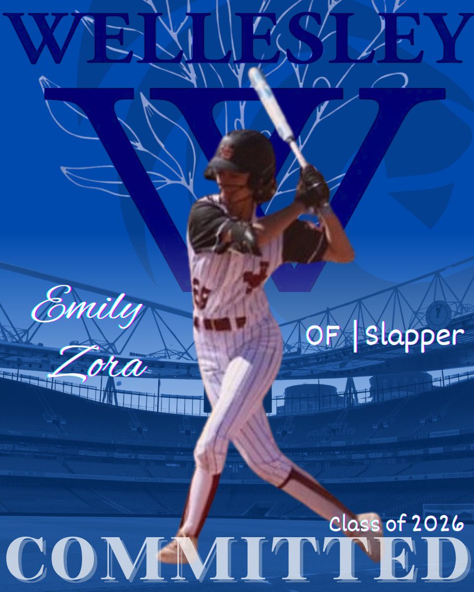 emilyzora26's tweet image. I’m so excited to finally announce my official commitment to Wellesley College, where I’ll continue my academic career and play softball! Go Blue 💙🩶 @Wellesley @Sports_Recruits @ExtraInningSB @NCAASoftball @ZTLadyProspects @ztpfastpitch @CoastRecruits @CoastRecruitsSB…