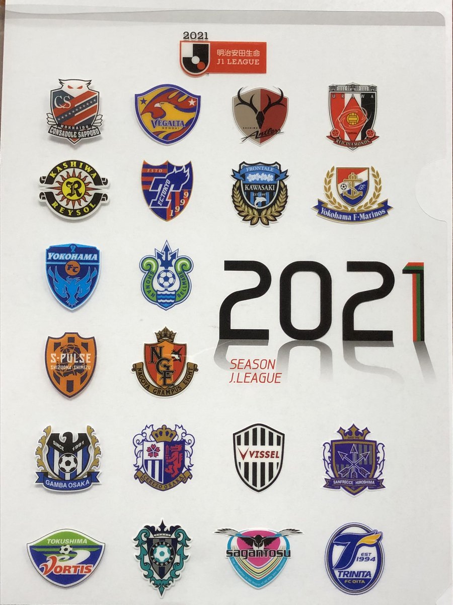 2021年のサッカーダイジェスト付録のクリアファイル 娘が2021年から