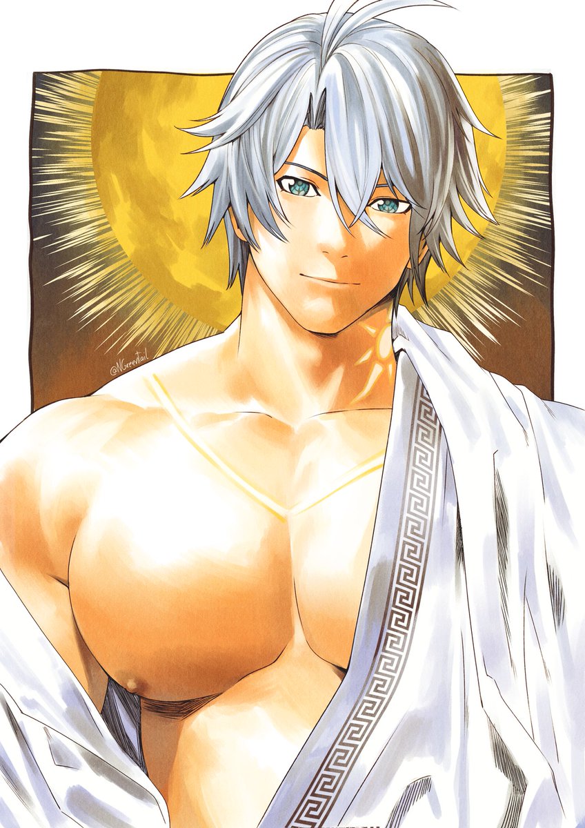 NGreentail's tweet image. Death Note style piece for yulen