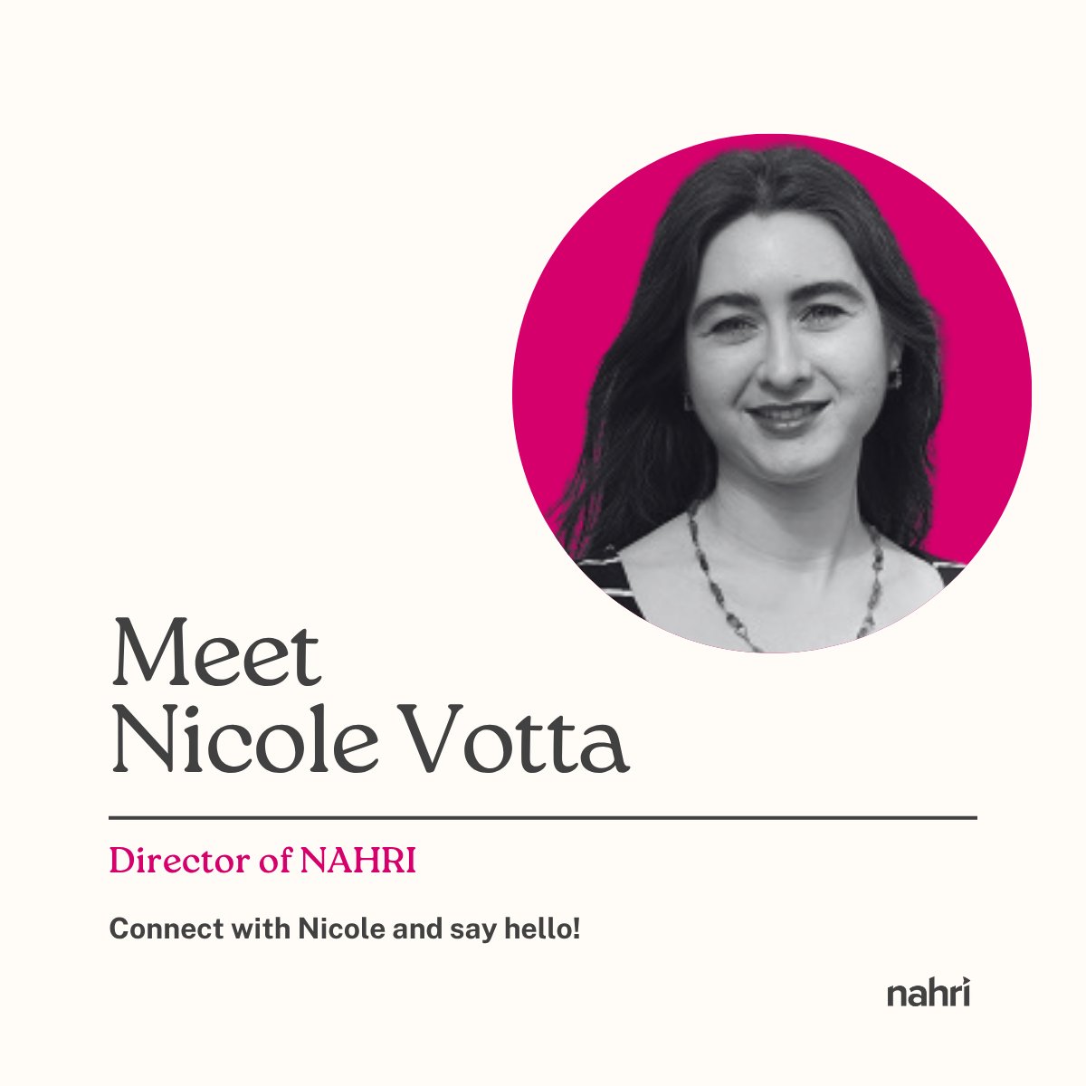 🌟 Employee Spotlight: Nicole Votta, Director of NAHRI 🌟

Nicole's been here for 10 years! A rewarding part of her role is diving into the complexities of our healthcare system: "It's a fascinating, delicate ecosystem that's little understood but profoundly affects all of us."