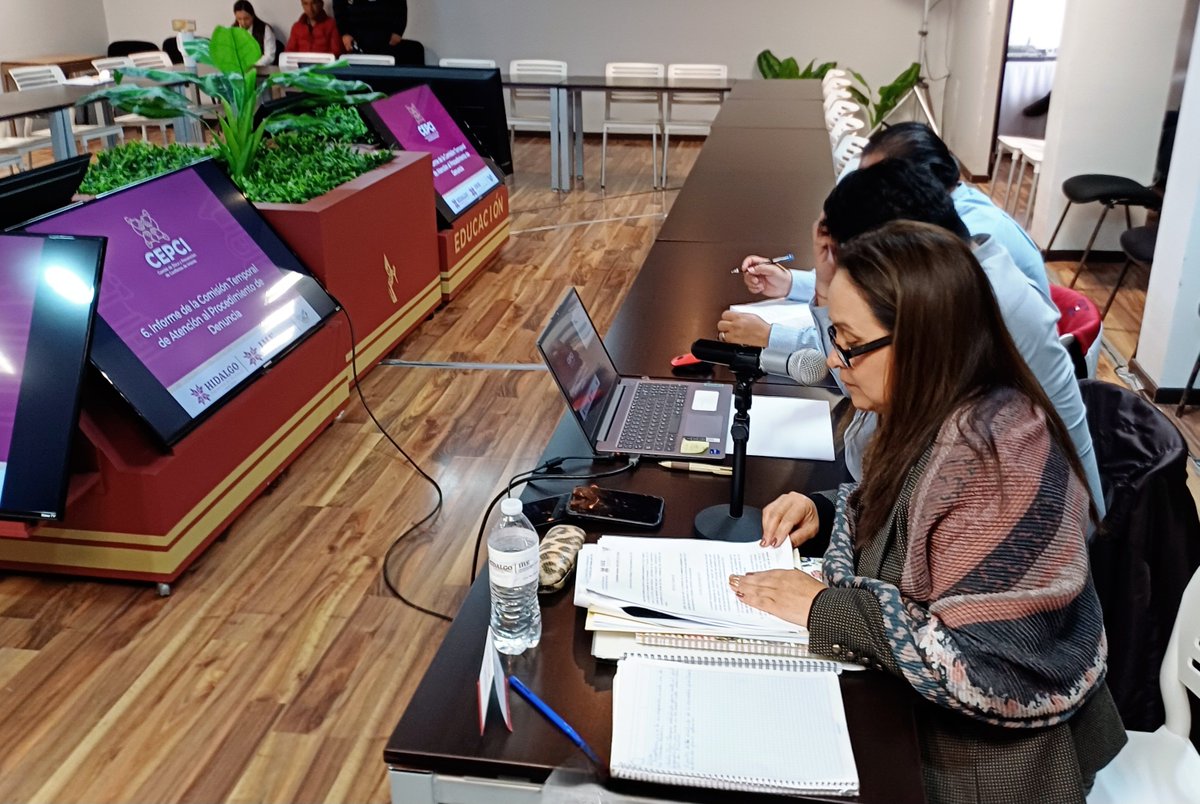 MayeRosanoReyes's tweet photo. Durante la 3ra Sesión del #CEPCI del #IHE se informó la recomendación de la Comisión Temporal de Atención al Procedimiento de Denuncia y se presentaron los avances del Programa Anual de Actividades y de la estrategia de difusión 2025.
#ServicioPúblicoÉtico #CEPCI #IHE https://t.co/zNVVK5EmZ4