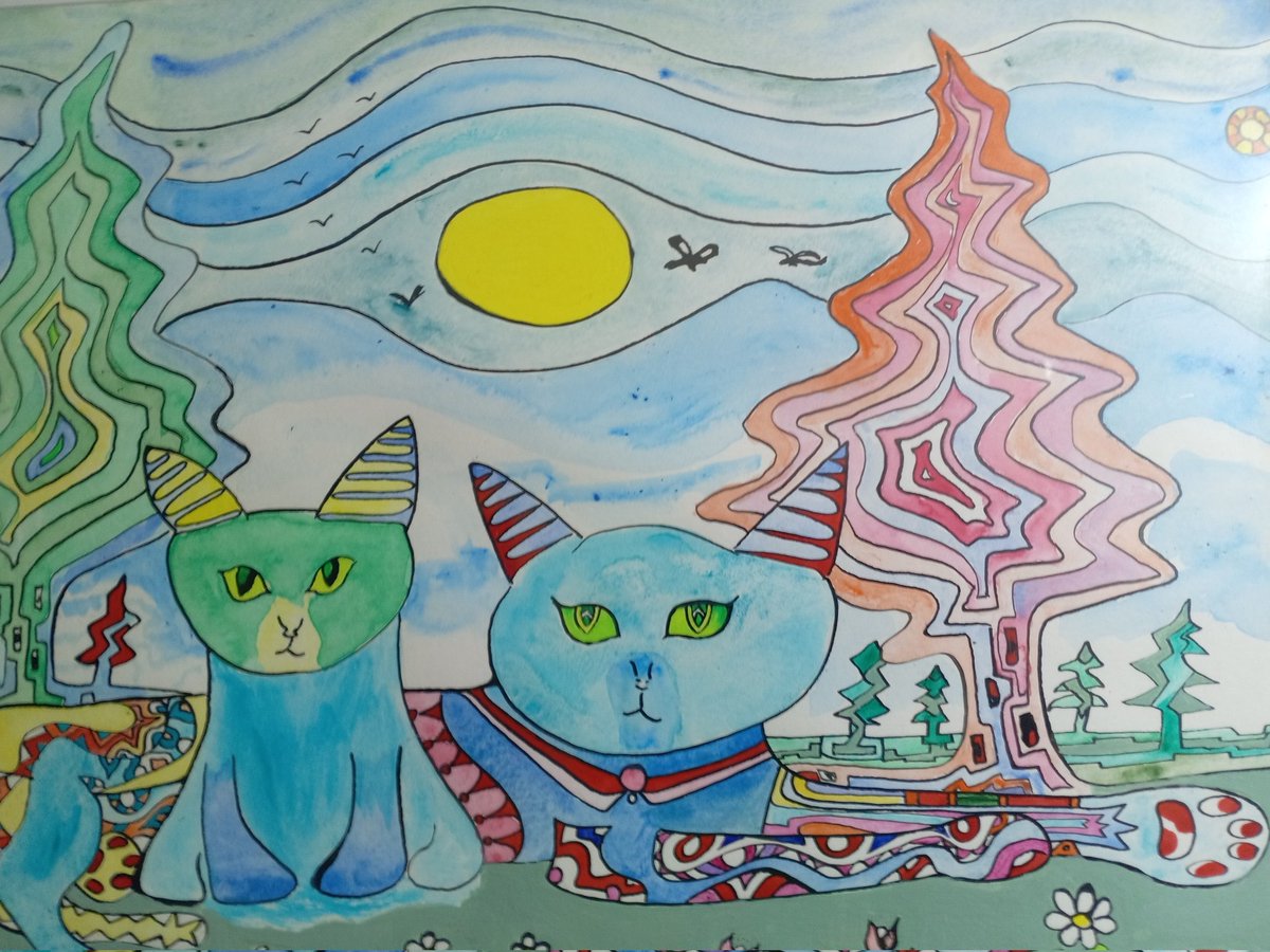 🖼️水彩画風の絵画🖼️ 