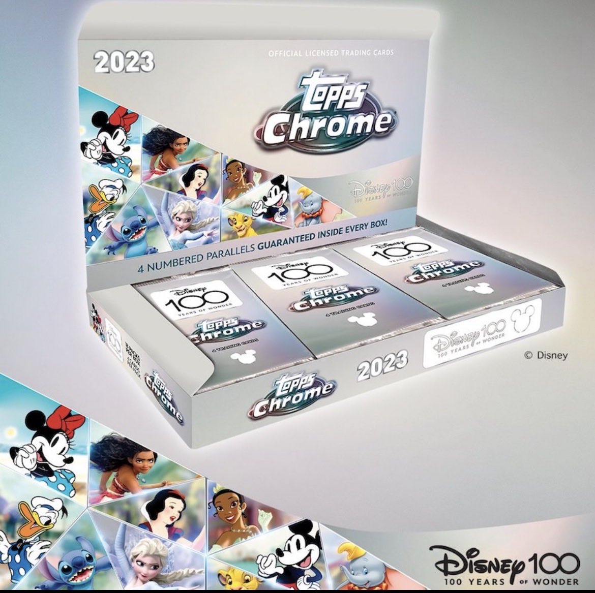 UncleEight's tweet photo. @CardPurchaser Lots and miscellaneous singles from Topps Chrome Disney 100 https://t.co/tqWdEejHvz