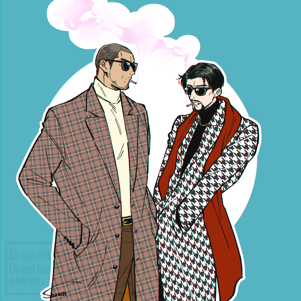 柄物の冴真のらくがき