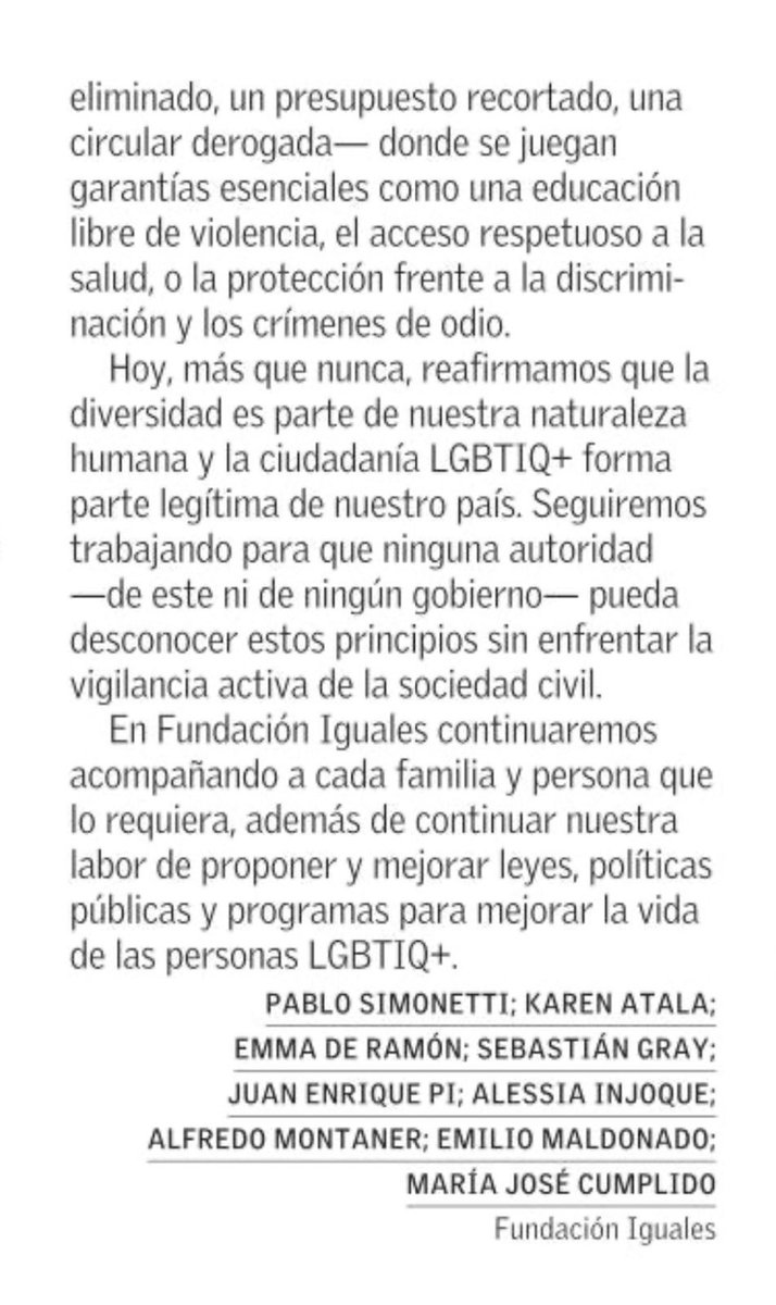 sebastian_gray's tweet photo. Fundación @IgualesChile ante la incertidumbre: mantendremos vigilancia y defensa permanentes de los derechos civiles. https://t.co/U3KiVcy38H