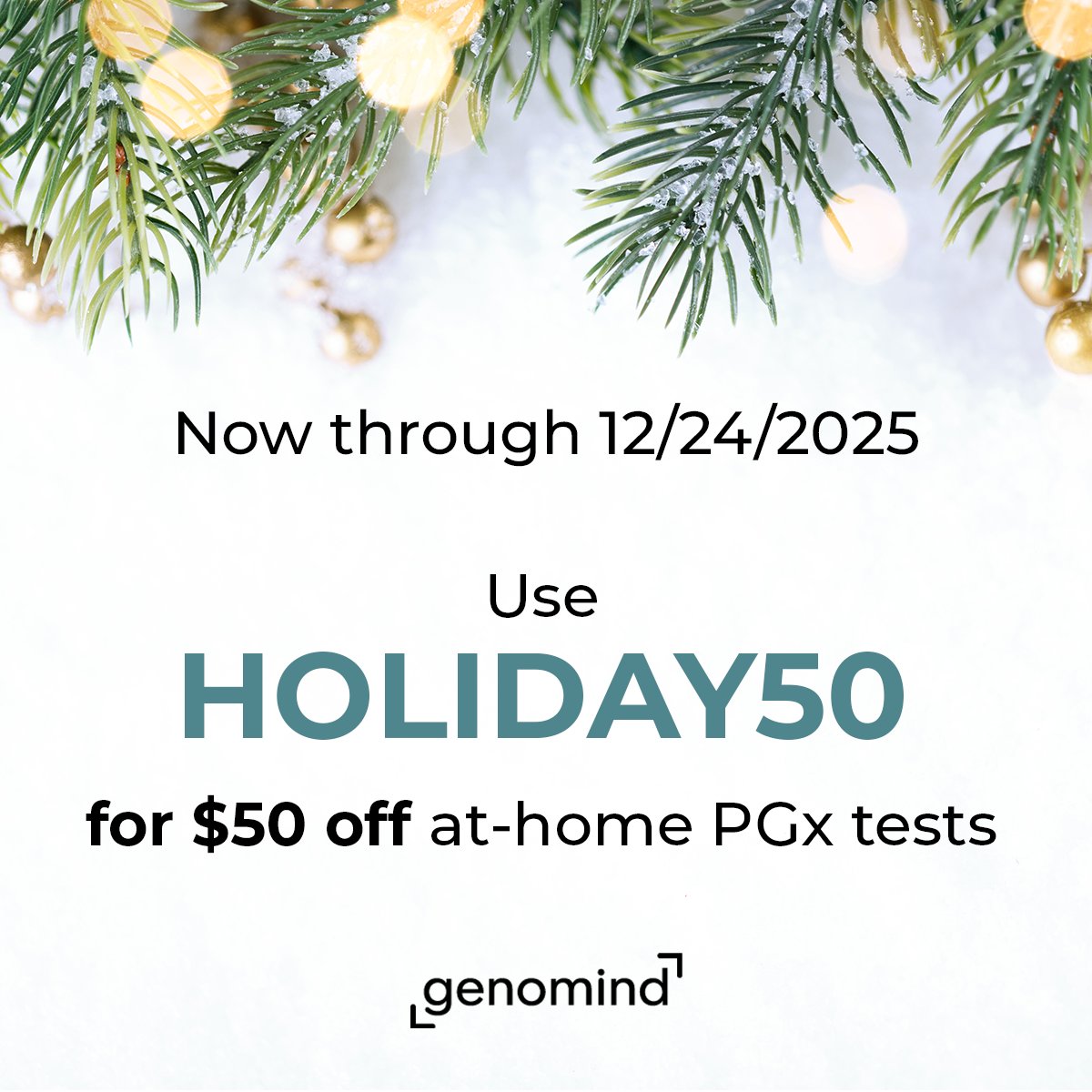 A review in The Pharmacogenomics Journal shows PGx can reduce adverse drug reactions &amp; improve outcomes across common conditions.

Get $50 off Genomind’s at-home PGx test with code HOLIDAY50 through 12/24/25 👉 genomind.com/solutions/geno…