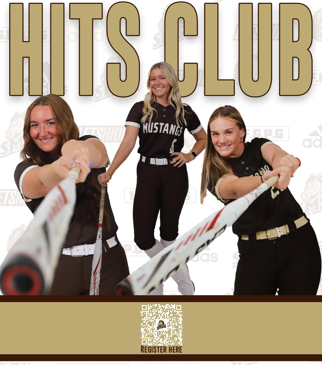 Want to support SMSU Softball this season? Join our Hits Club! 🐴🥎