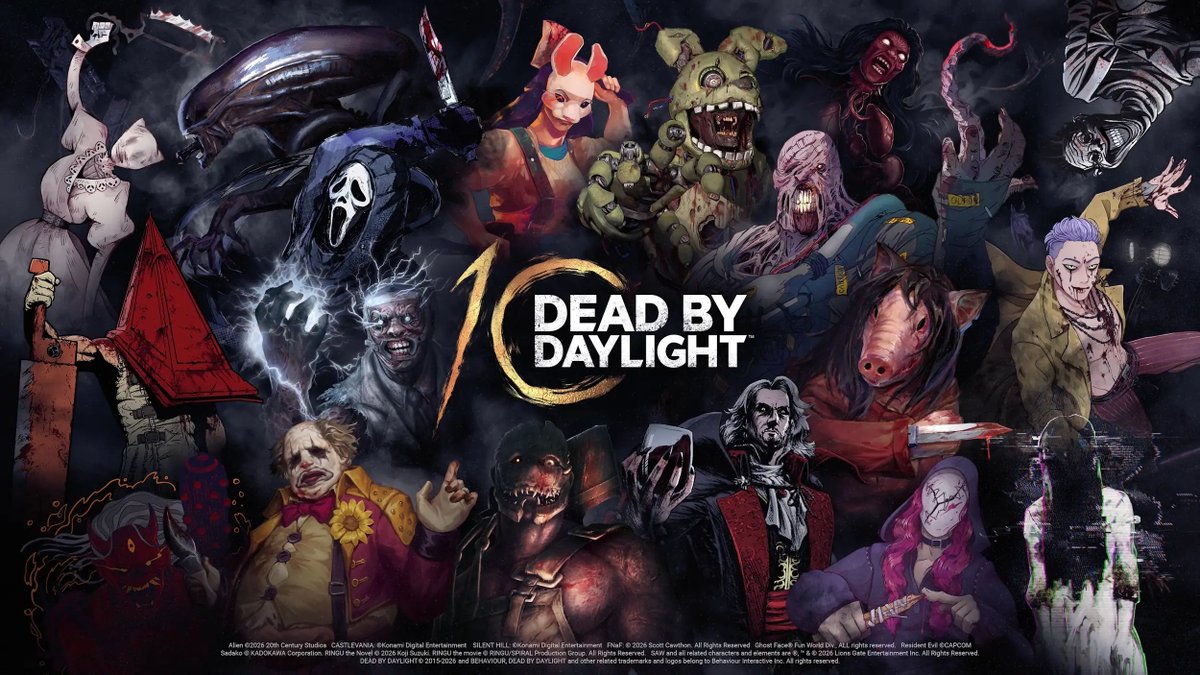 DBDIntel's tweet image. #DeadbyDaylight 10th anniversary Key Art 🎨