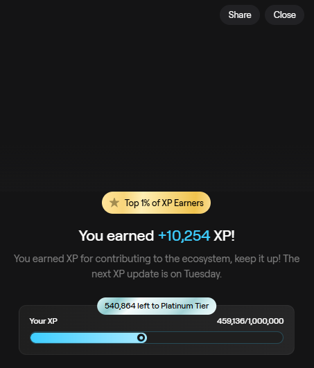 Almost halfway to Platinum tier! 🚀✨
Hoping to clear the remaining half soon and make it to Platinum before long! 💪🔥
