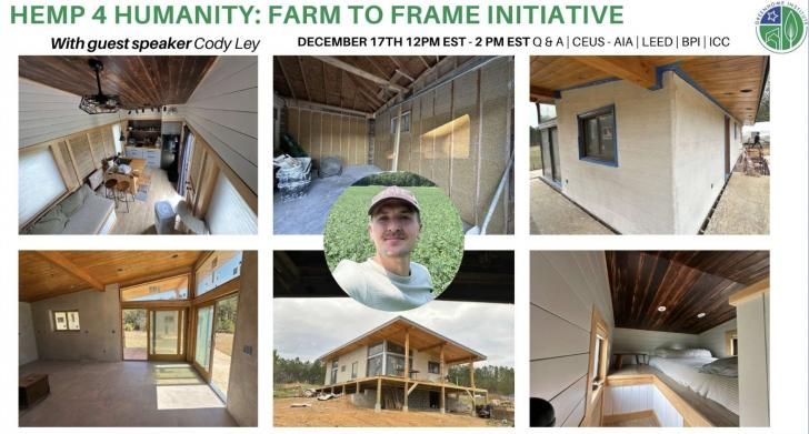 HEMP 4 Humanity: All about the Farm to Frame Initiative, #free Webinar, December 17, 12pm ET: buff.ly/kxvrpL3 #hemp #FarmtoFrame #GreenHomeInstitute #housing #homes #farming #farmers #agriculture #economy #building #construction #workforcedevelopment #free #greenbuilding