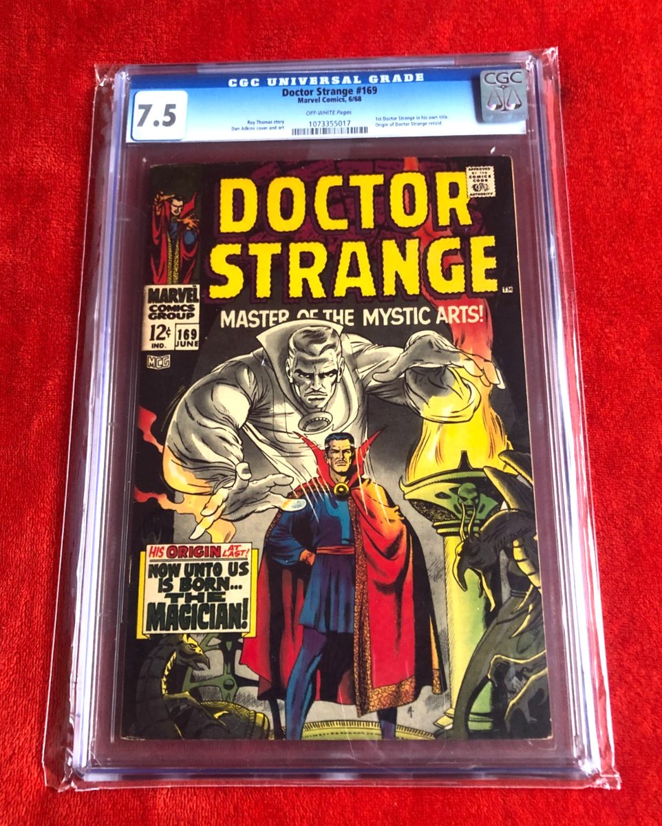 DOCTOR STRANGE #169 CGC 7.0 1st Solo Series Origin Retold 1968 KEY DOCTOR STRANGE #169 CGC 7.0 1st Solo Series Origin Retold 1968 KEY