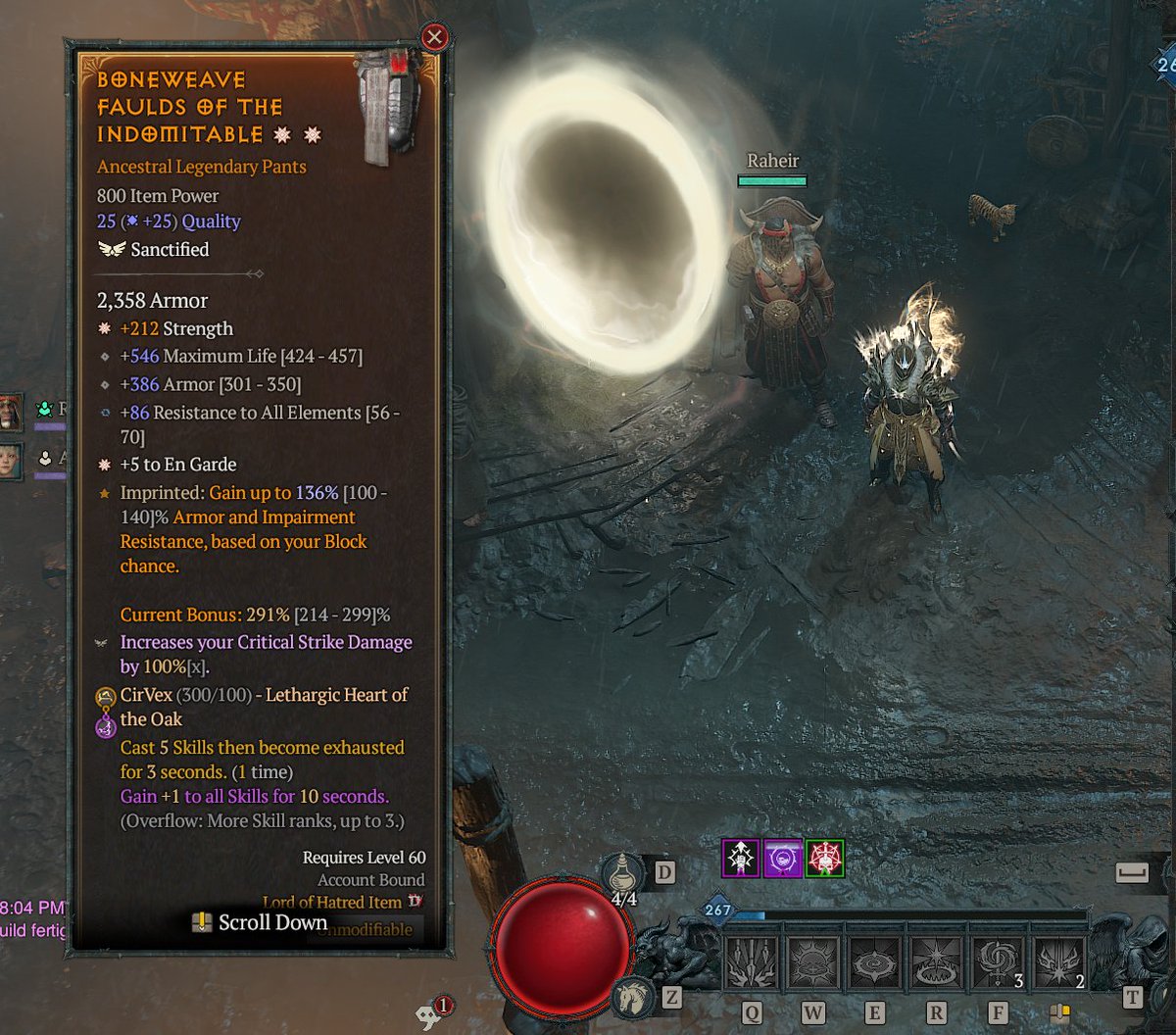 A friend of mine got a Grandfather sanctified on his PANTS. He now deals x100% damage with all his crits in #DiabloIV. This is new system is just NUTS but also sooooo much RNG.

Gonna be a pain to balance this all with the upcoming Tower Leaderboards next month. You simply can