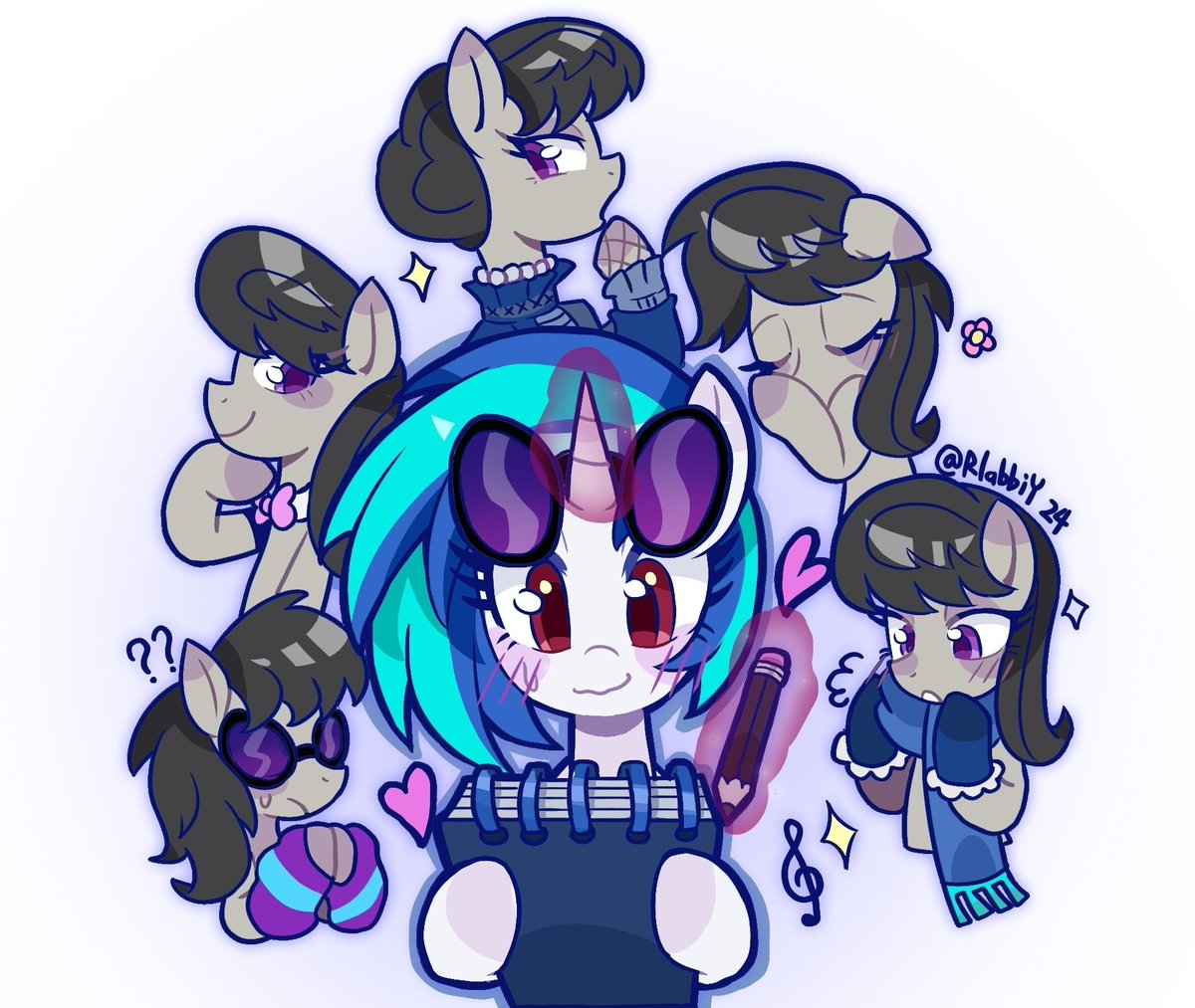 OctavyMLP's tweet image. *Vinyl's diary telling things about me*