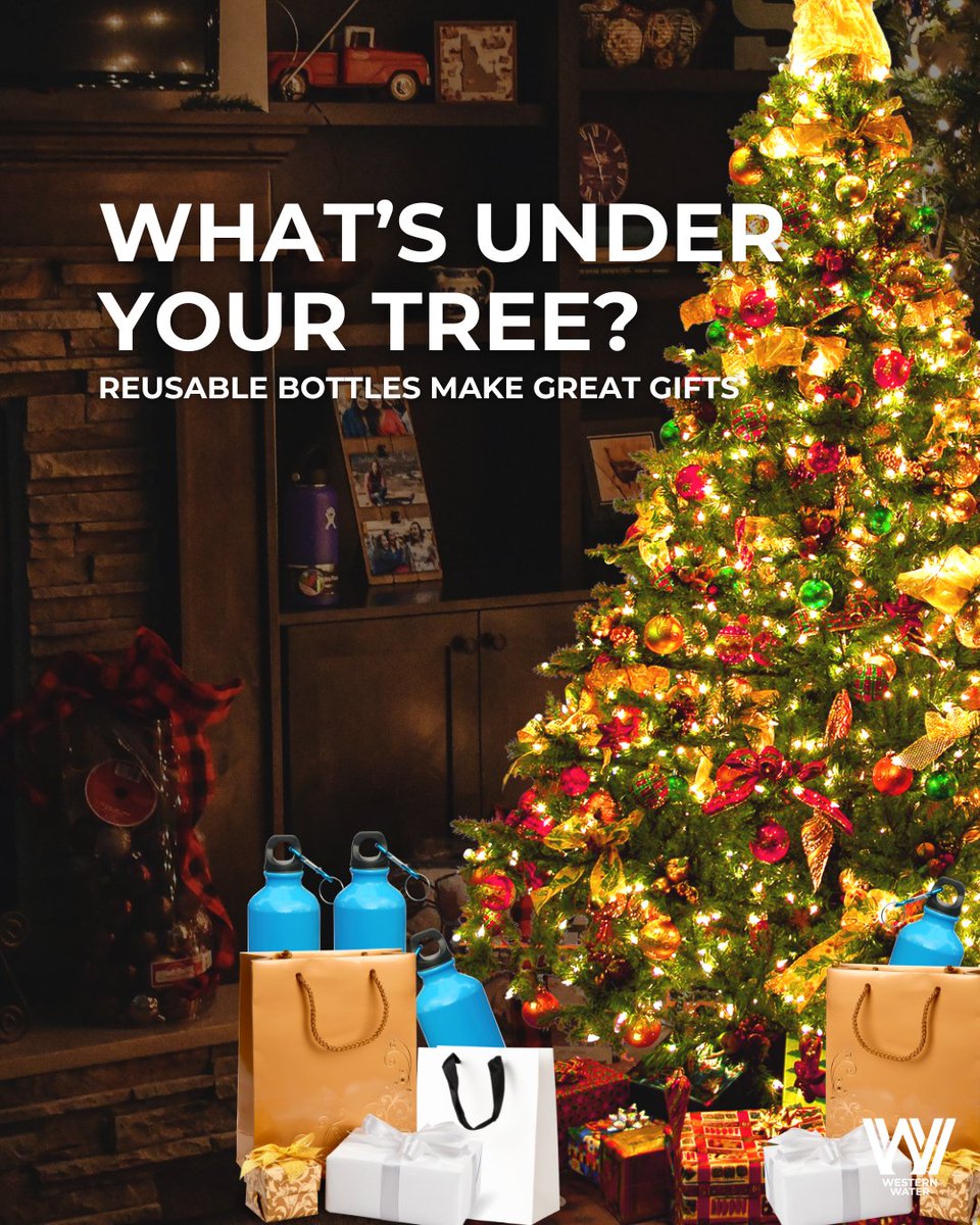 The gift of fresh tap water on the go is priceless.💧  Gift someone special a reusable water bottle for a gift that lasts into the new year and beyond!🎁