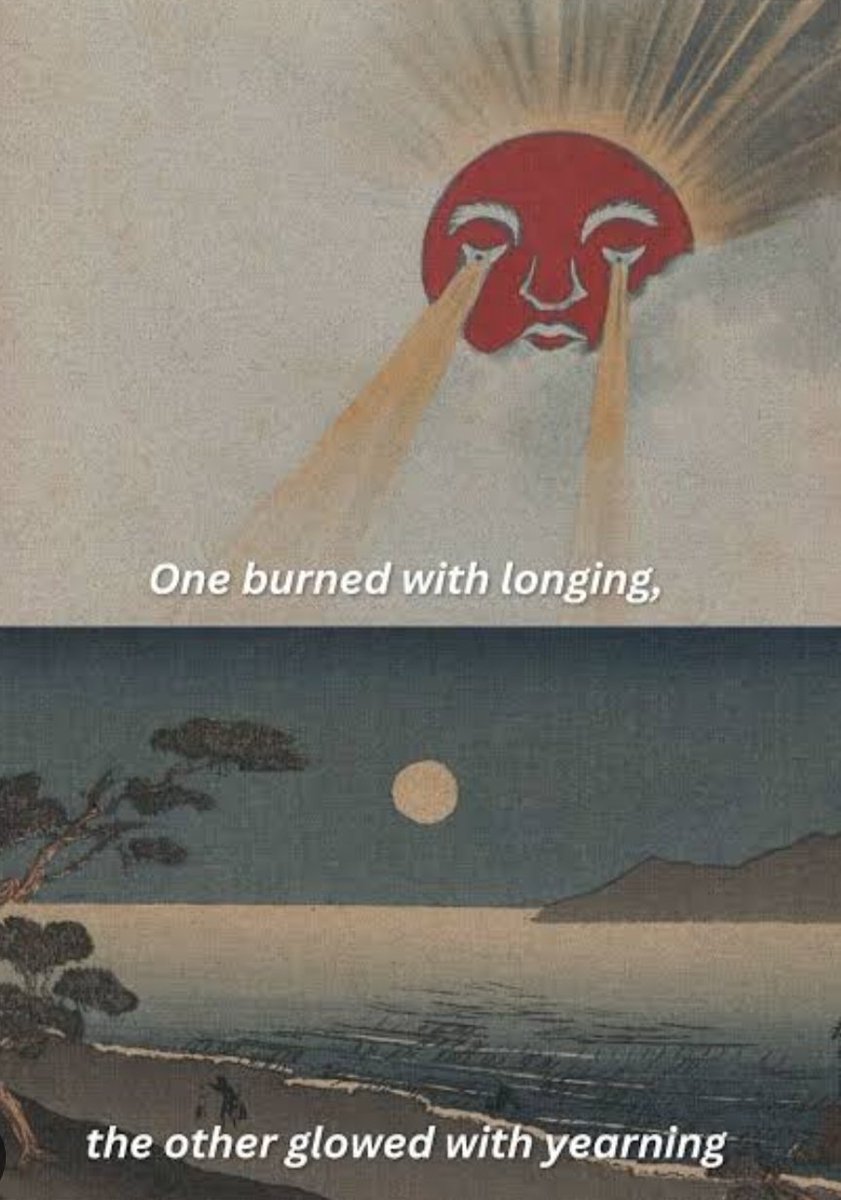 Luffywhatelse's tweet image. 🧵 ONE PIECE THEORY THREAD — The Sun, the Moon, and the Void Century 🌒☀️
A Japanese legend says the Sun and Moon fell in love, but could never meet.
So God created eclipses—brief moments where even impossible love could exist.
What if… One Piece is built on this exact myth?