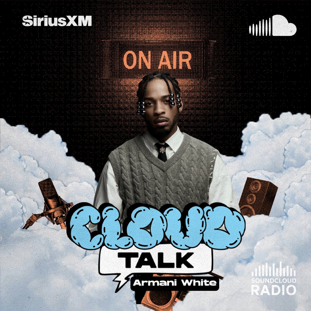SoundCloud's tweet photo. no one has better guests than SoundCloud Radio๐ค Tune in to @armaniblanco on #CloudTalk tonight at 9pm EST/6pm EST๐ฃ๏ธ
https://t.co/PuU7LvAEQE https://t.co/Sjuo5dQzmu