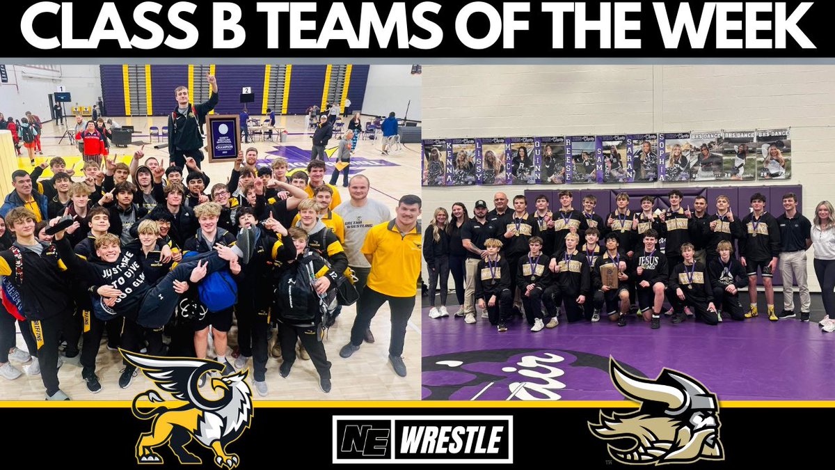 Wrestlers of the Week: Dominic Olson and Rece Knight
Freshman of the Week: Carsen Hanshaw
Teams of the Week: Gretna East Griffins and Northwest Vikings

Class B Week 2️⃣ Recap ⬇️ 

rokfin.com/article/20709/…