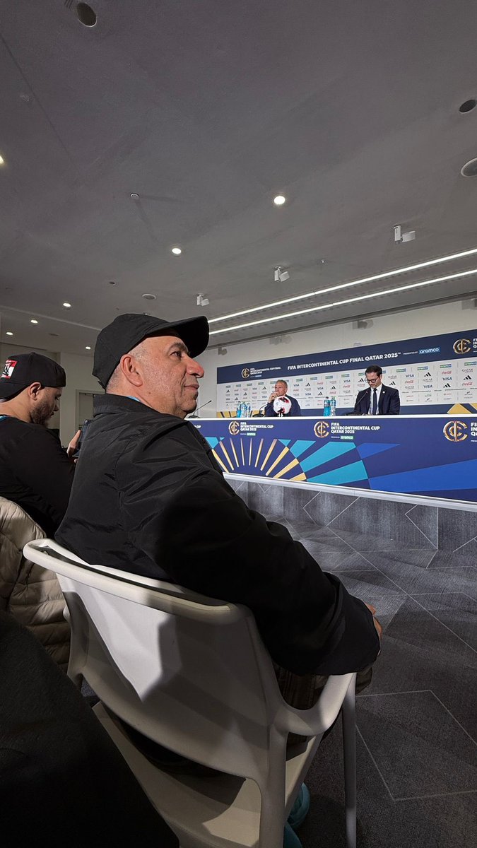 RAlokaby's tweet photo. Press Conference Luis Enrique .. Paris Saint Germain training at Ahmed Bin Ali Stadium ... Final Intercontinental Cup 2025 against Flamingo https://t.co/rSFye53n1Y