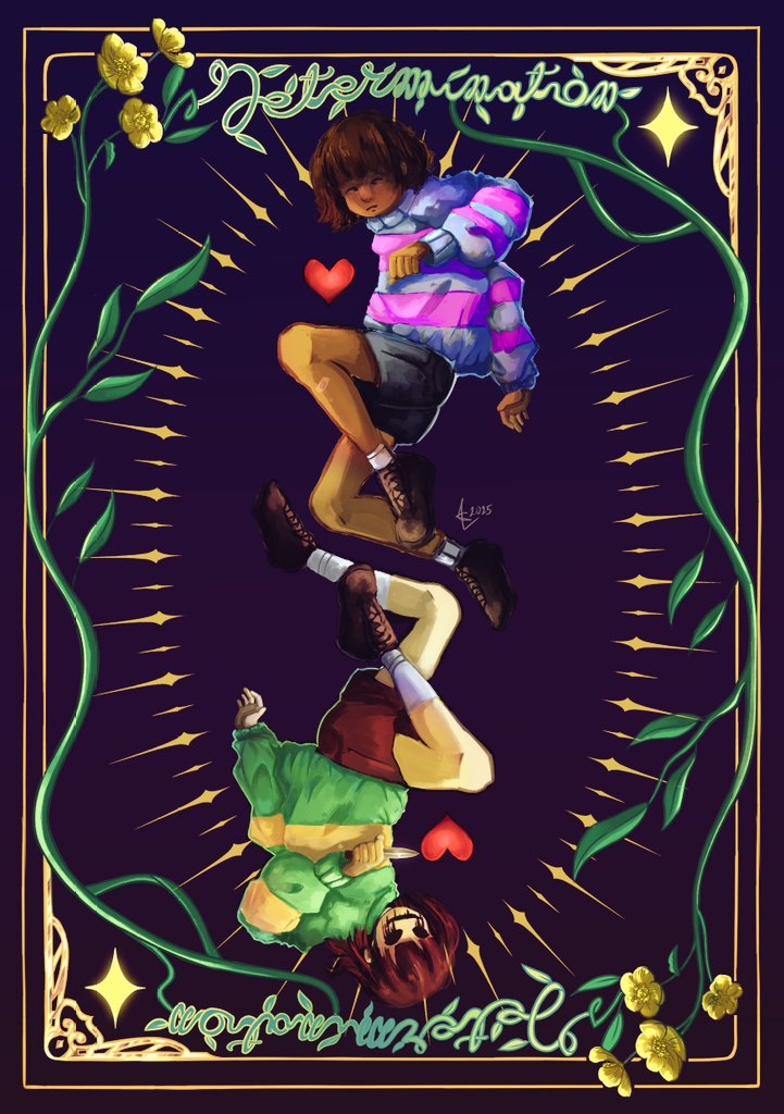 the two faces of "Determination"

#undertale #frisk #Chara #utdr #undertaleFanart