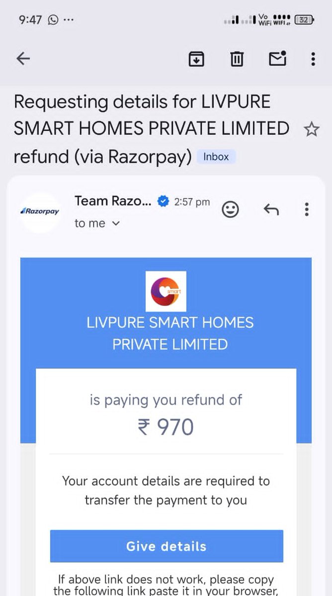 SatyamTrader's tweet photo. @Livpure_India Why i am getting only 970 when i paid 1499 for security deposit. It was your fault to not pick up the RO on time. Why should i pay for it. fix it soon. I want my full security deposit. your pickup guy refused to take it when i first raised the issue. My number is shared in DM https://t.co/MD0yRxXYv9