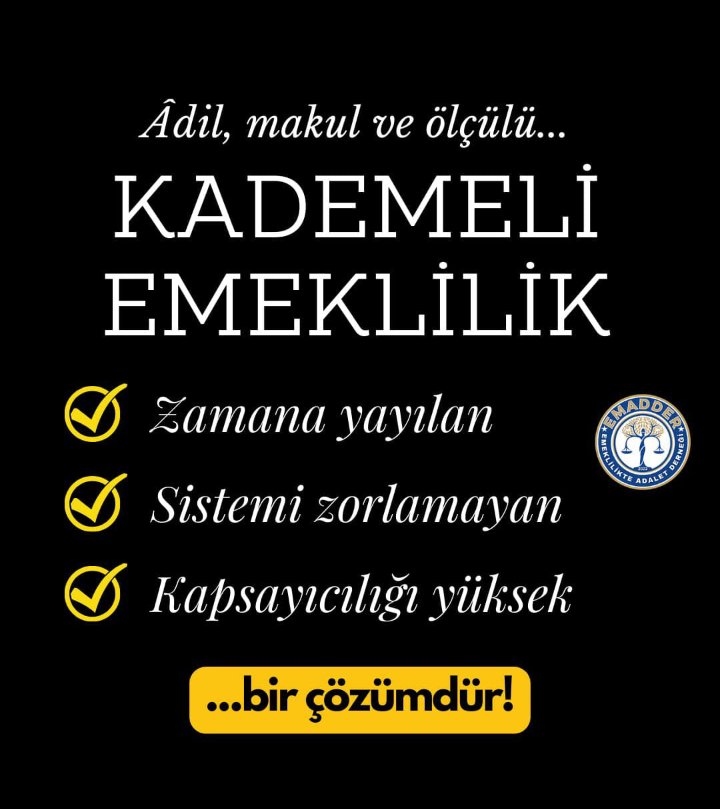 Hayallerin peşinden değil,
Hakkımız olanın peşinden gidiyoruz.
Ya yanımızda olun , yada gölge etmeyin.
Biz nasıl olsa hedefimize ulaşacağız.
#YeterKademeHaktır