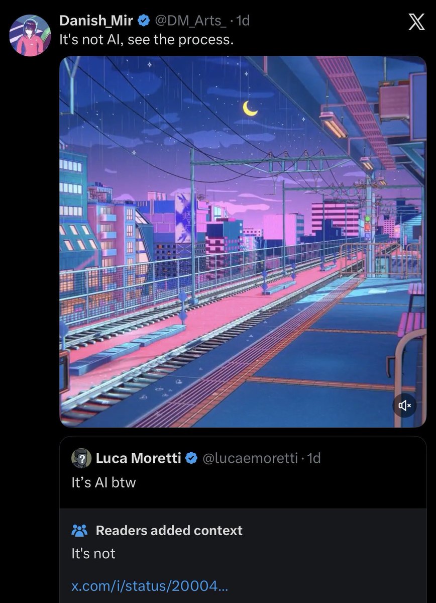 The culmination of all human ingenuity, creativity, industry, culture, and tenacity is this interaction on twitter.

AI is a blight.