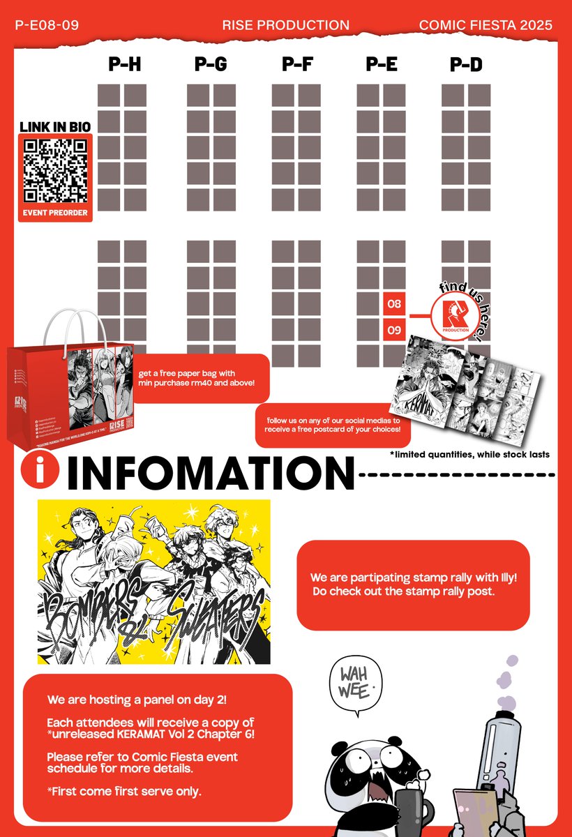 RiseProdManga's tweet photo. RT♥️
OMATASE!!12 AM jumpscare.

Our catalog is here! Online shipping available to PO and will deliver after the event. Please read all TnC above before submitting your order!

PO will be close immediately once we reach 50 responses

#comicfiestacatalogue2025 #comicfiesta2025 https://t.co/VJiY3qGQGP