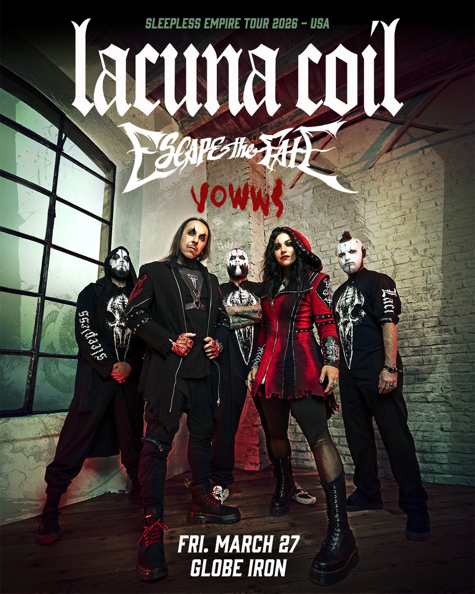 globeironcle's tweet image. 🖤 heavy riffs. zero skips 🖤
NEW: @lacuna_coil | fri. march 27

🎟️: buff.ly/hGopLp0