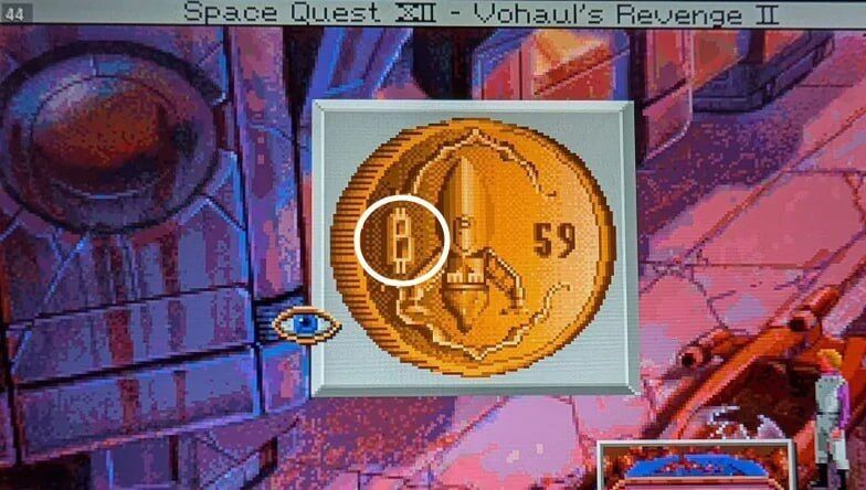 🥔CRIPTOVALUTE : "Il Simbolo del Bitcoin: Un Ritorno alle Origini nei Videogiochi Retro"