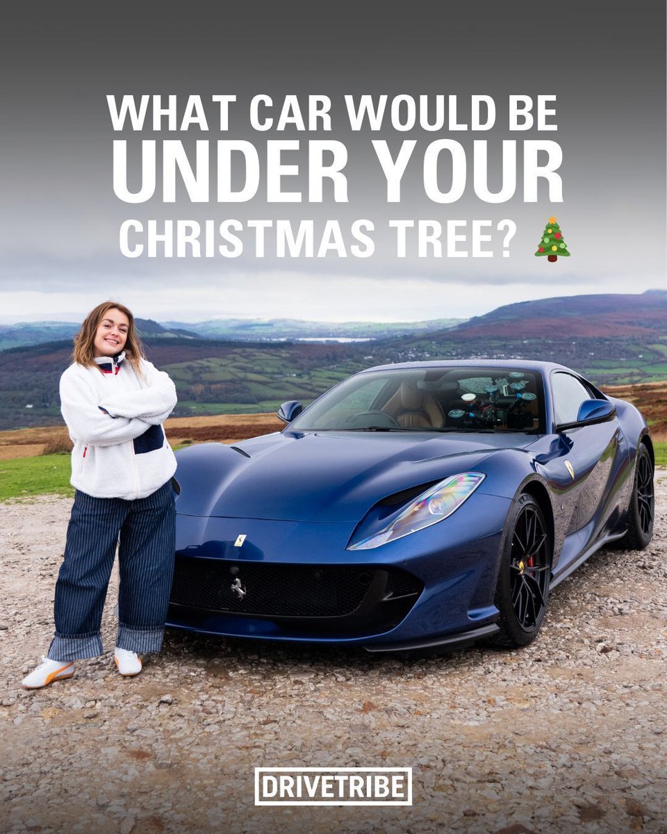 DRIVETRIBE's tweet image. This week, we saw Izzy drive her dream car 😍
If you could get any car for Christmas, what would it be?

#dreamcar #christmas #carforchristmas #drivetribe