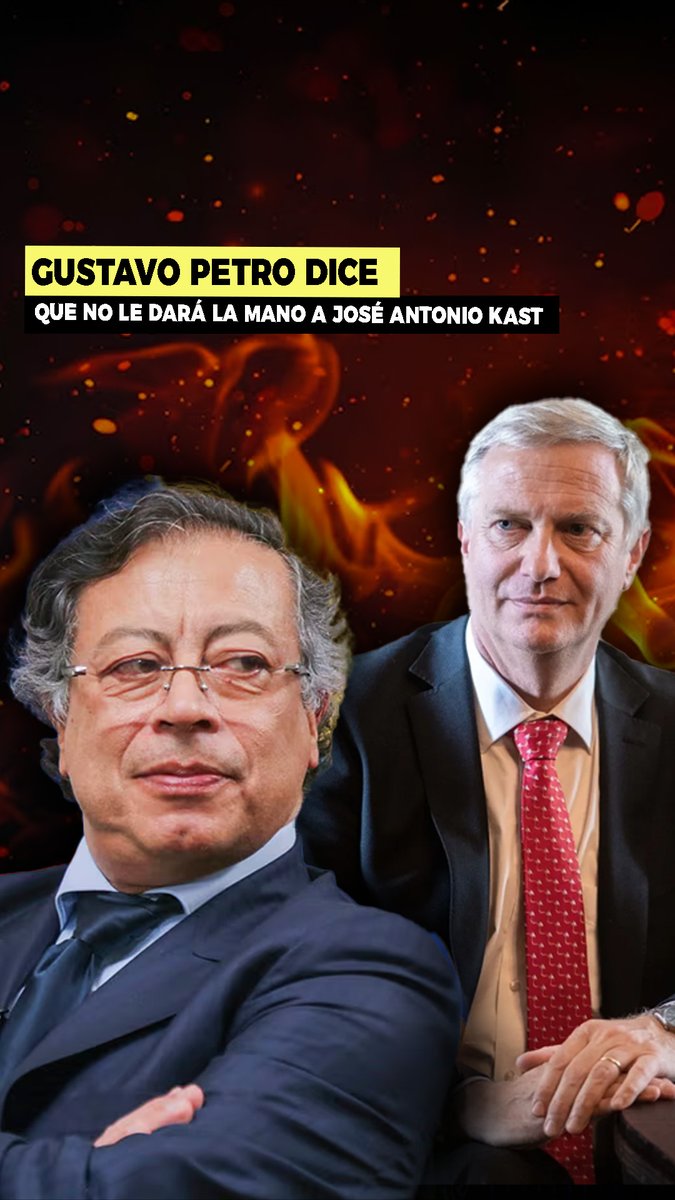 sdpnoticias's tweet photo. 🗣️ “Jamás le daré la mano"  👎🏼
🤵🏻‍♂️ @petrogustavo calificó a @joseantoniokast 👨🏻‍🦳 de "nazi" e "hijo de nazi", 😱 asegurando que el avance del fascismo es una tragedia para la sociedad. 🚷

👥 A diferencia de @ClaudiaShein 🇲🇽 y @LulaOficial, 🇧🇷 quienes enviaron felicitaciones institucionales por el bien de la integración regional, 🇨🇴 Petro se negó a reconocer formalmente el triunfo. 🙅🏻‍♂️

🇨🇴 El mandatario colombiano comparó el ascenso de Kast 🇨🇱 con el legado de Augusto Pinochet, ⚠️ advirtiendo sobre el retroceso democrático que, a su juicio, esto representa para Chile. 😱
#Petro #Kast #Chile #Colombia #Pinochet