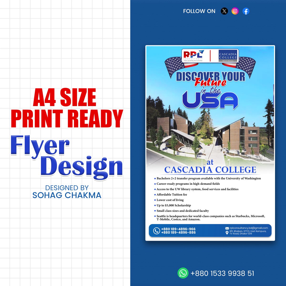 DesignerSohag24's tweet photo. Client Work. How is it? If you need aby design help contact me. 

#GraphicDesign #graphicdesigner #flyer #flyerdesign #tranding #Education #educational https://t.co/hzUK2atVMH