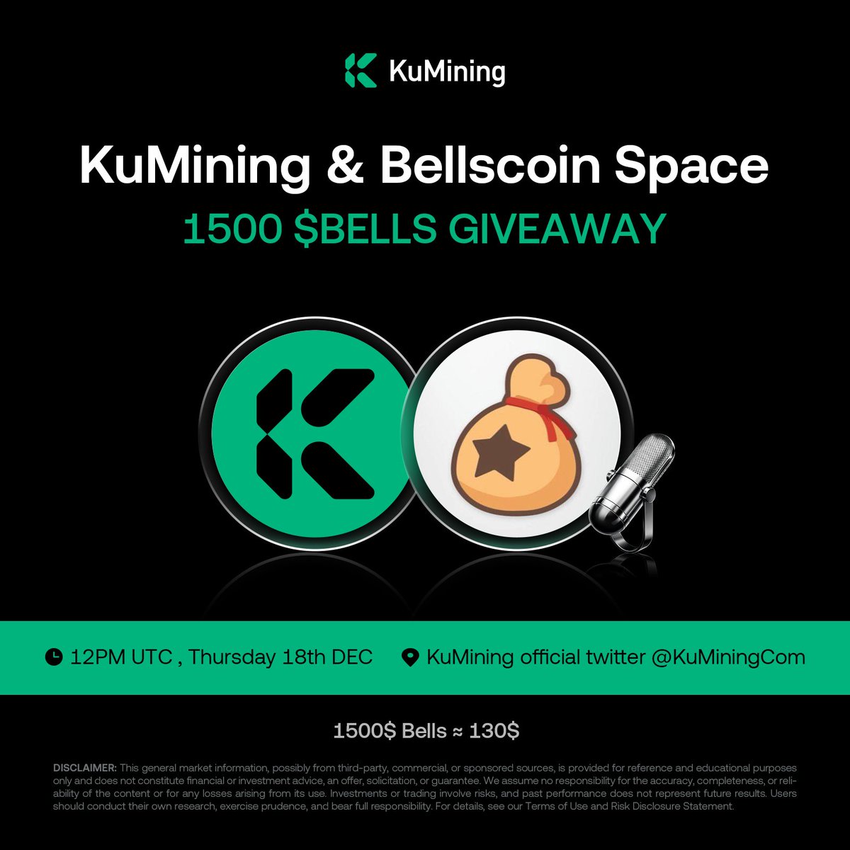 🚨 $BELLS ARMY – MAJOR COLLAB SPACE 🚨
 
<a href="/KuMiningCom/">KuMining</a> × Bellscoin
🎙️ Twitter Space + 1500 $BELLS Giveaway 🔥
📍 Where: <a href="/KuMiningCom/">KuMining</a> Twitter Space
🎁 5 winners × 300 $BELLS (on-chain)
🗓️ To Win:

Join the Space live 
👉x.com/i/spaces/1nAJE…

Ask a question (voice or text)

We’ll