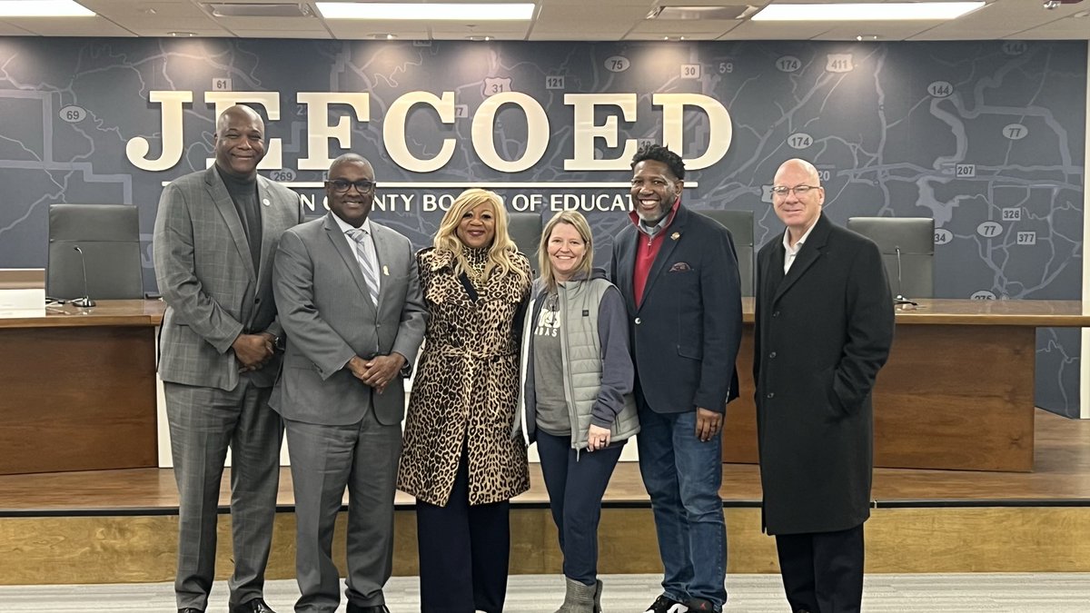 RepHollis's tweet photo. We had a fantastic and enlightening meeting  with Dr. Gonsoulin, the superintendent of the Jefferson County Board of Education and the current Superintendent of the Year. https://t.co/q2CyXPk87T