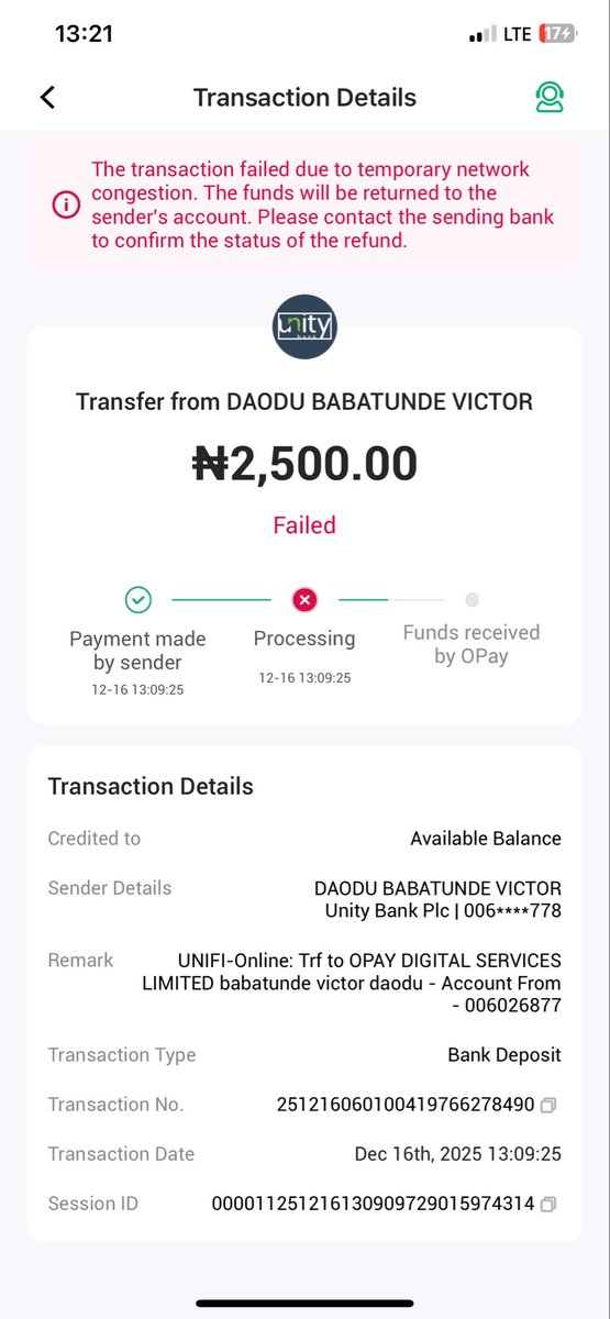 Dabatking1's tweet photo. @OPay_NG Opay whats wrong , it was successfull from Unity bank you guys failed it , but didn’t reverse the money back https://t.co/9edcMzRilP