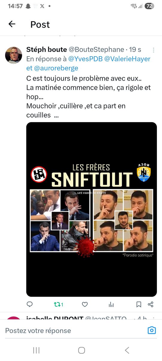 BouteStephane's tweet photo. @le_Parisien A bon..
Sinon quelqu'un a des nouvelles de cette #racaille #mafieuse de Koher et de ses cousins ?
#Tartuffe #toxicos #hontenationale #traîtres https://t.co/DRoJGsv0d0