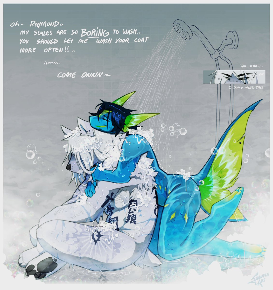 giving my dog a bath