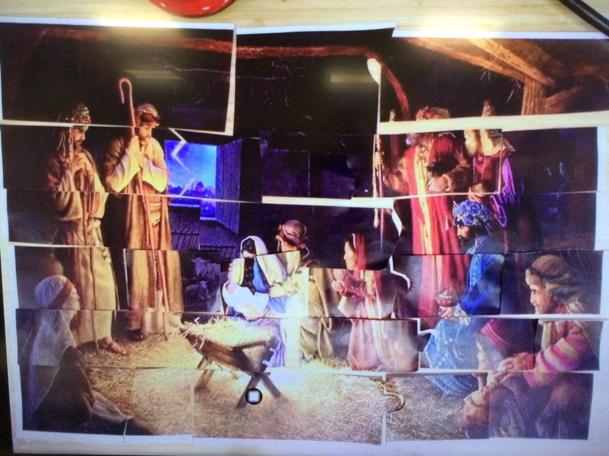 Elder had great fun trying to put together the puzzle Mr Heathcote gave us in Collective Worship last week. It links perfectly with our RE learning about Jesus and light! <a href="/SchoolWhitegate/">Whitegate C/E School</a>