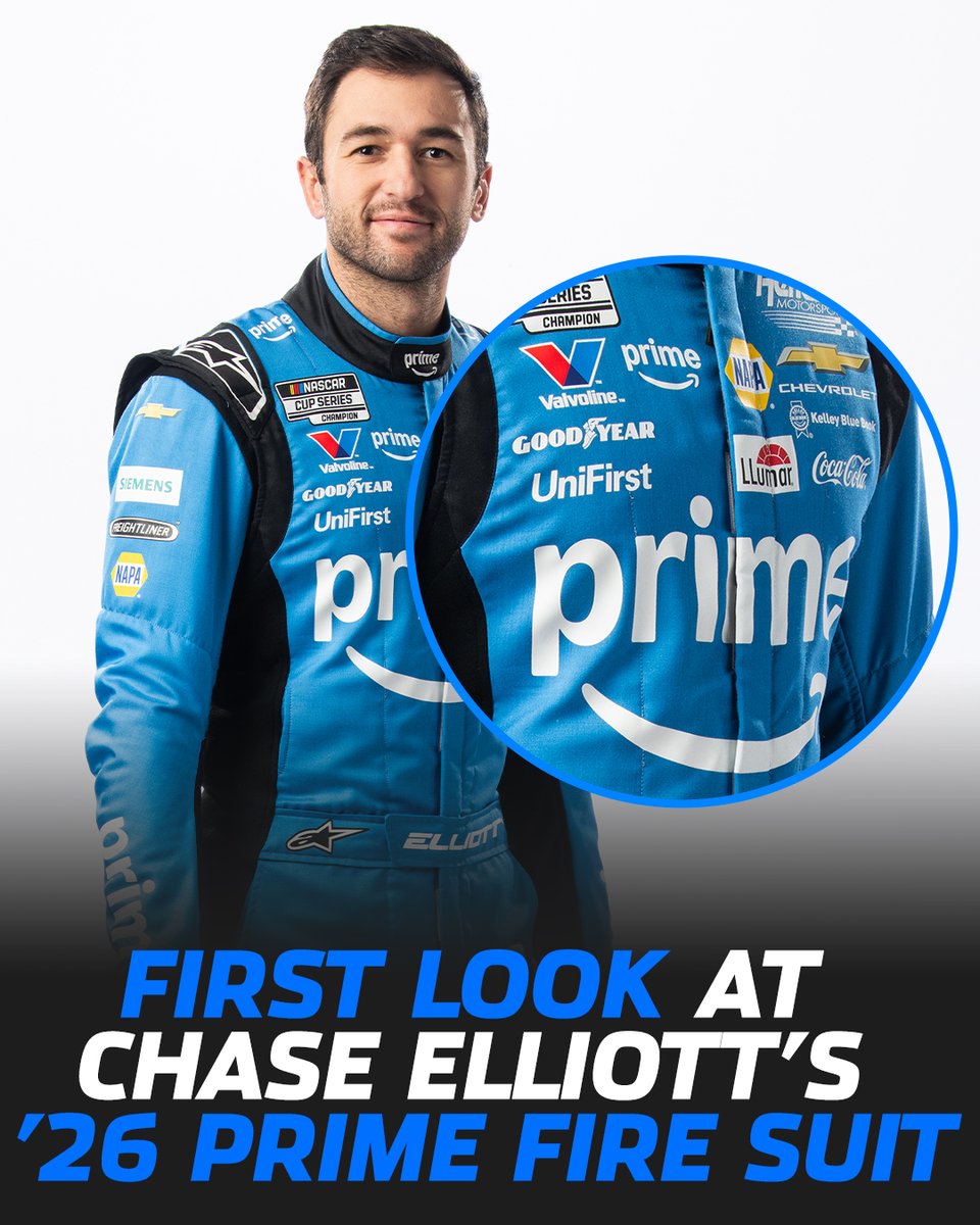SportsonPrime's tweet photo. 2026 drip for Chase Elliott 😮‍💨 https://t.co/yUk7BlCiP4