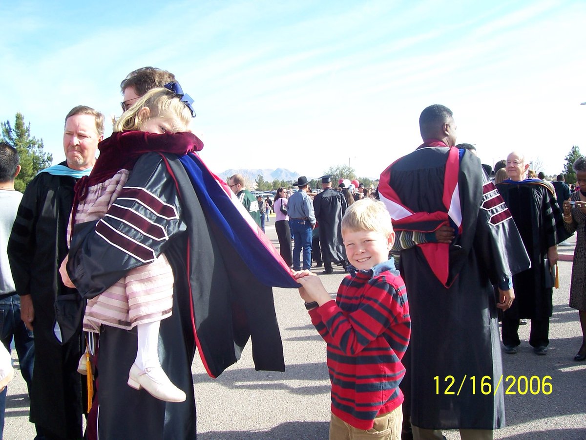 JB_DSYS's tweet photo. December 16, 2006.  17 years later Jake Boykin was pursuing his own doctoral hood when a drunk driver hit and killed him.  

#dontskimyourstory 

#dontdrinkanddrive https://t.co/LoePTGmLEL