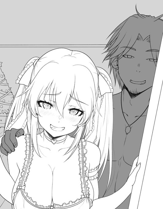 クリスマス更新用の絵 久しぶりにバズリアを描いてるのだ