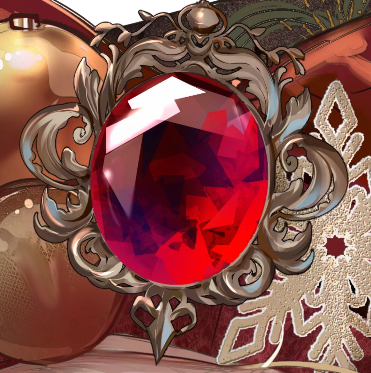 宝石を頑張って描きました🎨💎