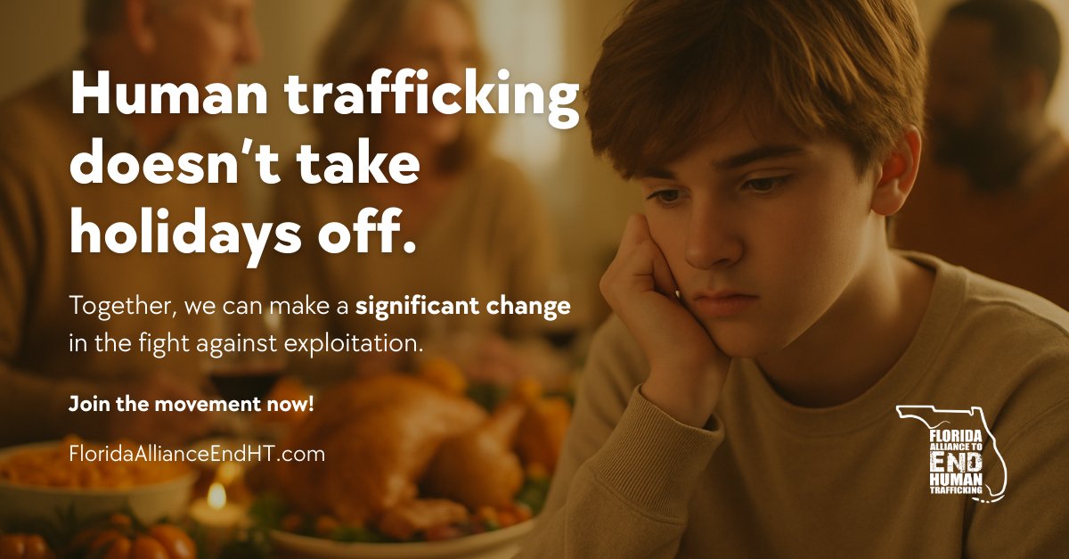 Anyone, children or adults, can become a victim of trafficking – no matter their background, age, or socioeconomic status.

If you see something that doesn’t feel right, don’t wait. Call 855-FLA-SAFE.