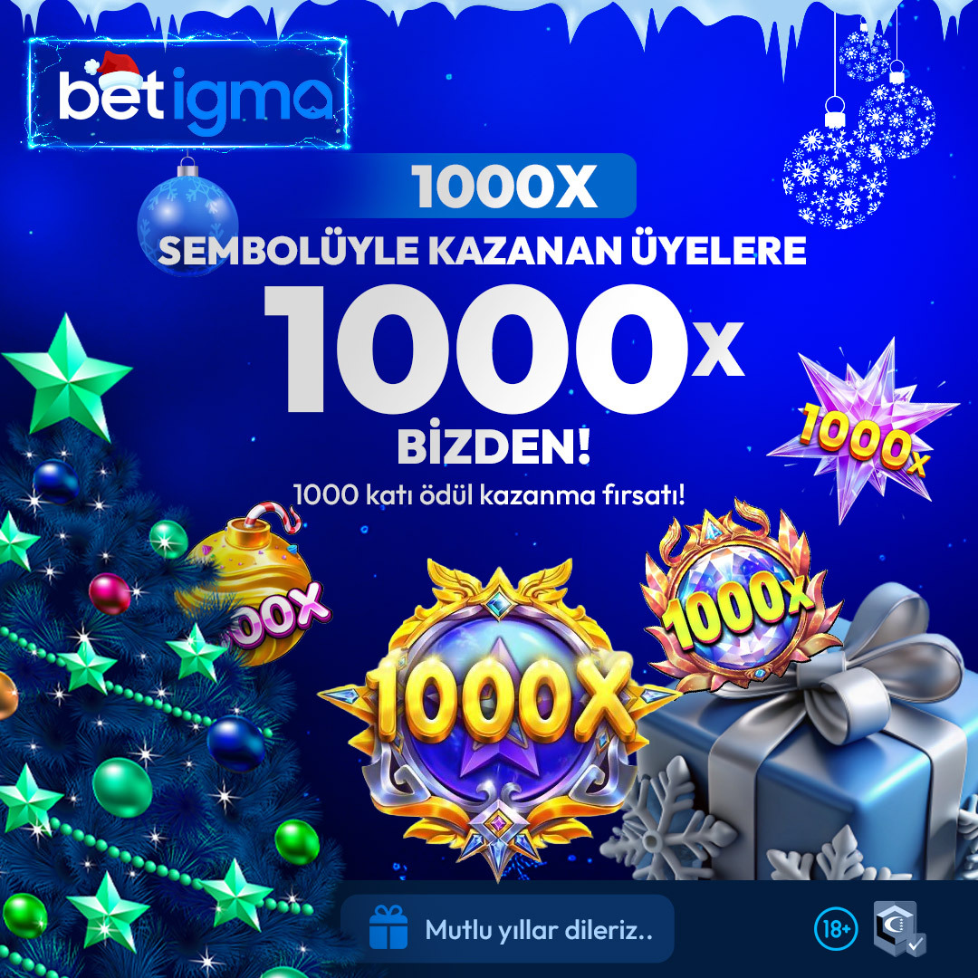 🎄 Betigma’da 1000X ŞOVU! 🚀

🔥 1000X sembolüyle kazananlara 1000X bizden!
💎 1000 katı ödül kazanma fırsatını kaçırma!
🎁 Şansını dene, büyük kazan!
🎅 Mutlu yıllar dileriz…

#Betigma #1000X #Casino #Bonus #YeniYıl 🎉