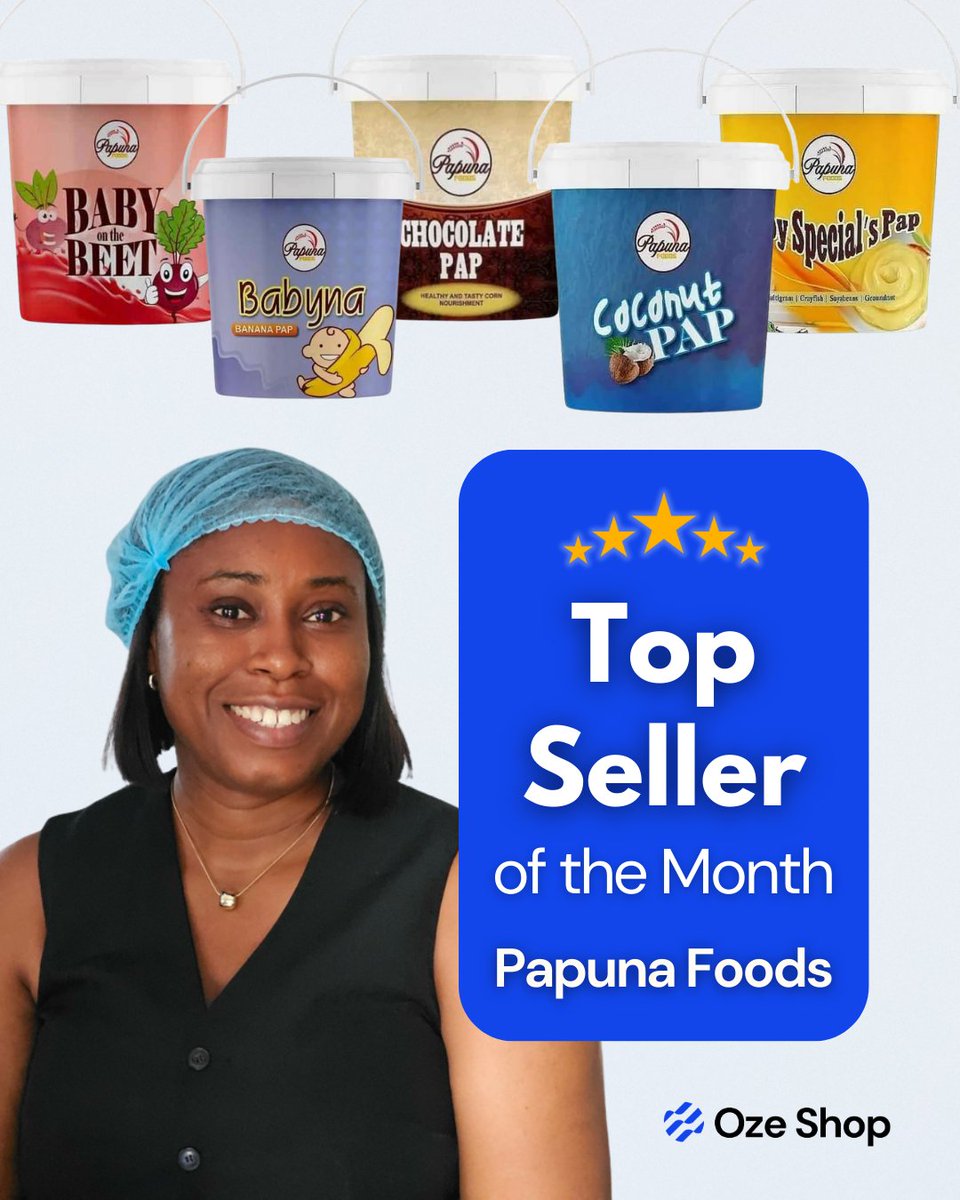 Celebrating excellence and dedication 💪🏾
👏 Papuna Foods is our Top Seller of the Month!
Thank you for inspiring growth and consistency.
#oze #dobusinessbetter #topseller