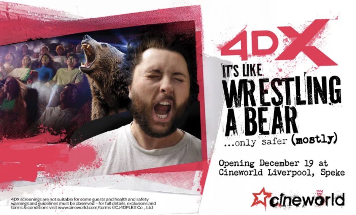 #JustBooked - My local <a href="/cineworld/">Cineworld</a> has now got a 4DX Screen! Which I’m so pumped about an I’m going for the first ever screening which is avatar! I’m so so excited for this!! It’s a blessing! #4DX #CineworldUnlimited