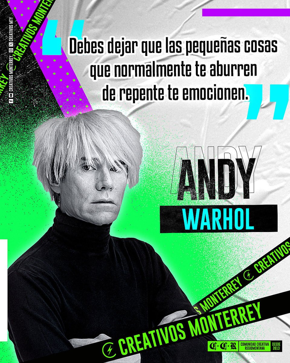 CreativosMty's tweet image. Andy Warhol #creativos #creativosmty